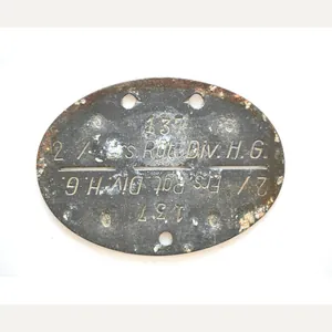 2./Ers.Rgt. H.G. Erkennungsmarke