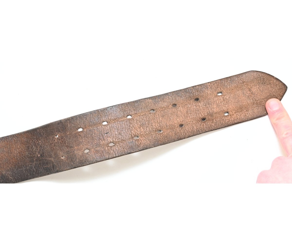 Brown Leather Wehrmacht Officer's Belt (110cms) — image 4