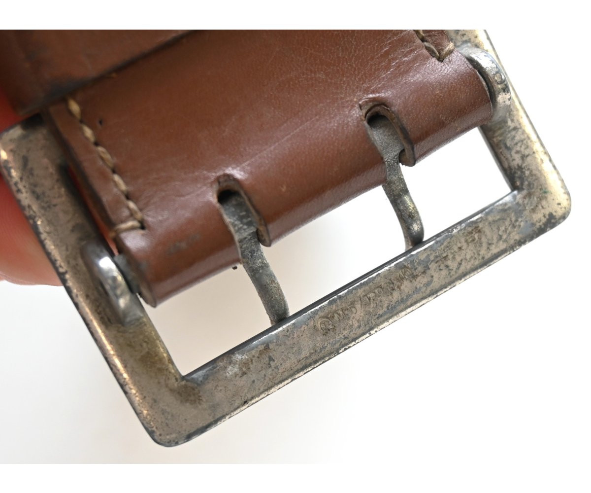 Brown Leather Wehrmacht Officer's Belt (110cms) — image 6