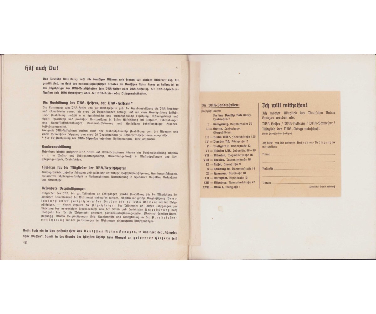 Rare DRK 'Wir sind bereit' Recruitment Booklet — image 11