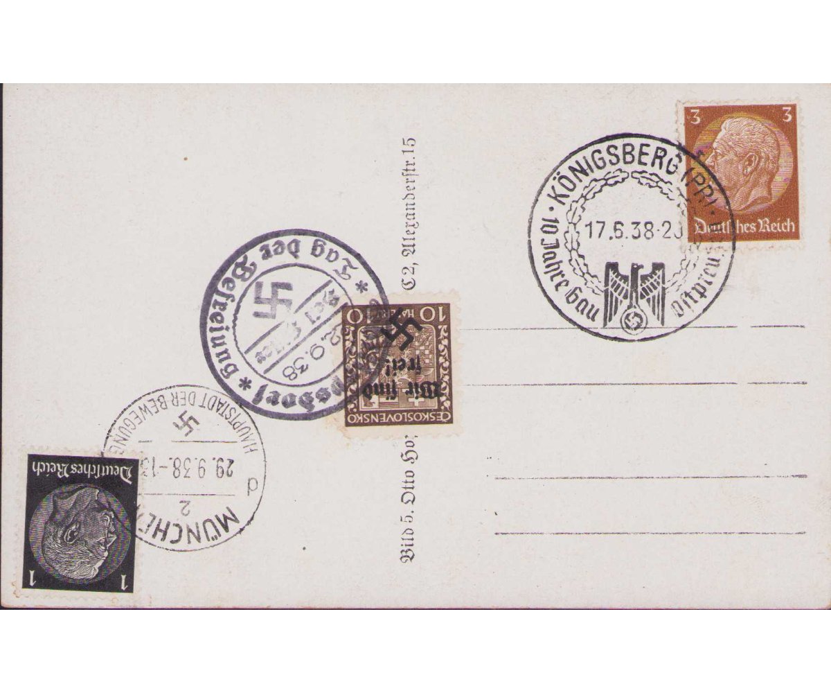 'Unser Führer' Postcard 1938 — image 2