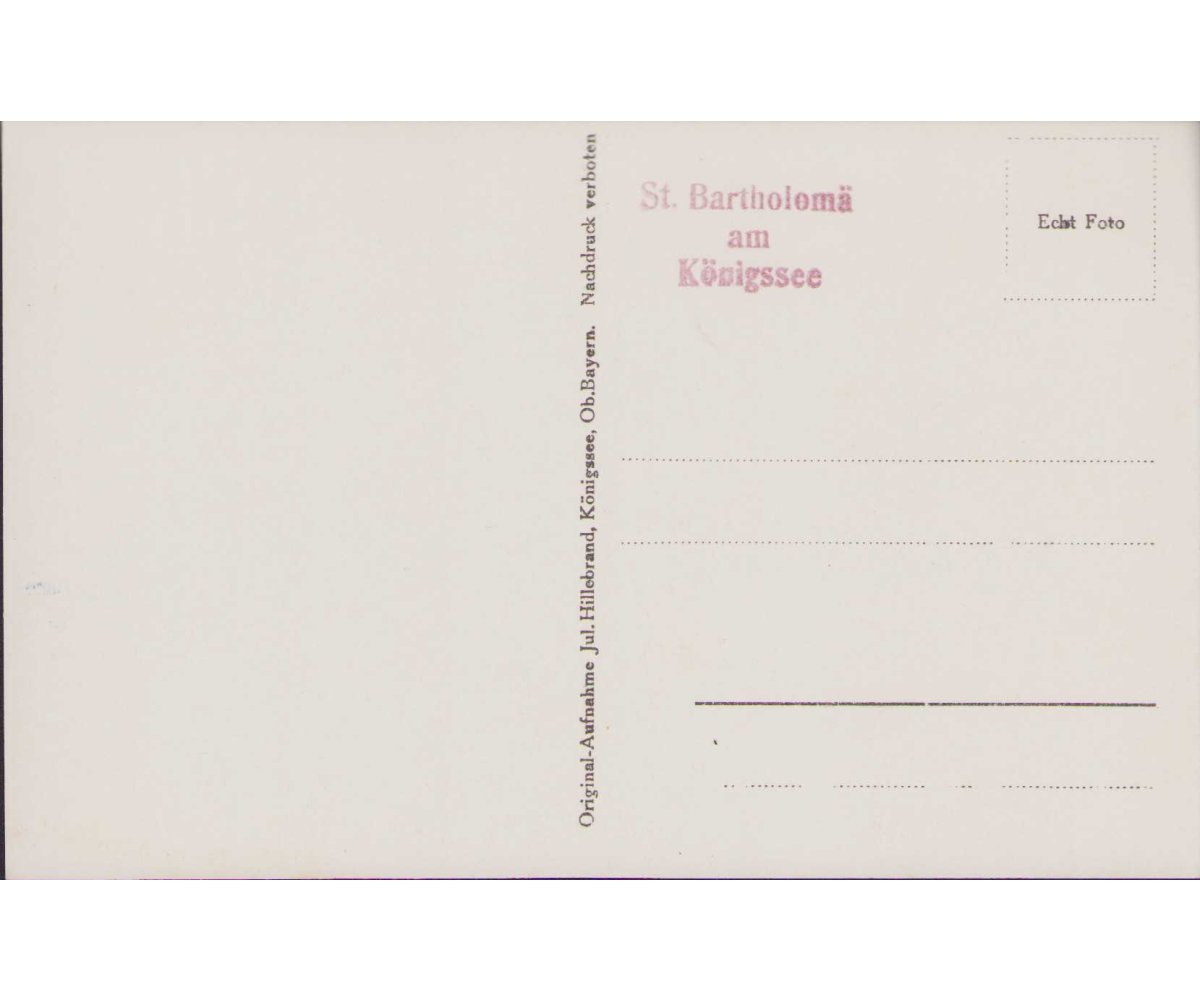 Volkskanzler am Konigssee-Obersee Postcard — image 2