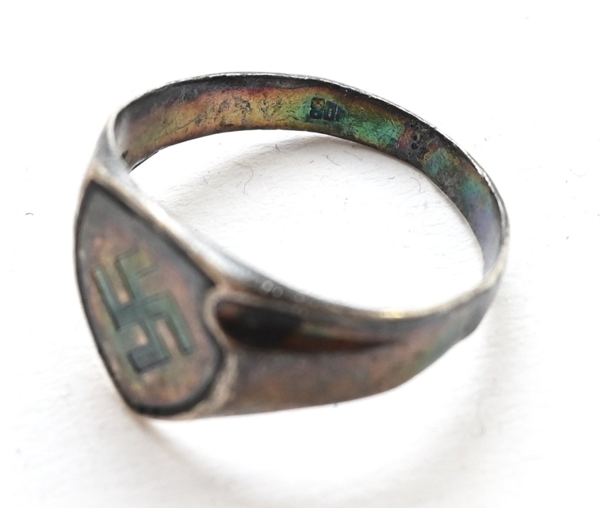 NSDAP Silver Sympathizer ring ('800') — image 3