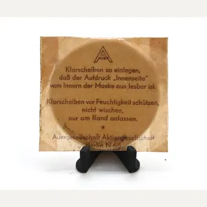 Luftschutz Gasmask 'Auer' Klarscheiben