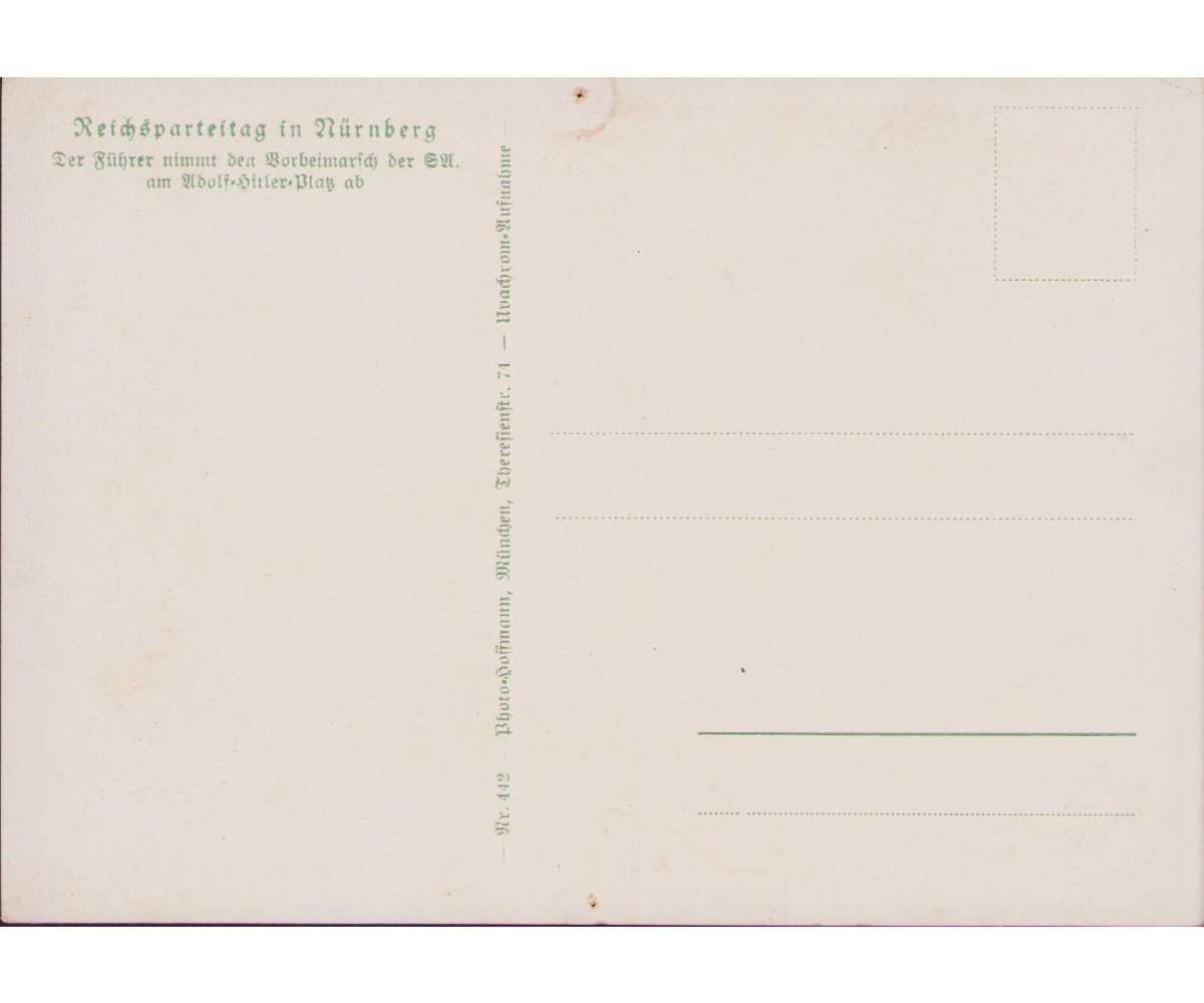'Reichsparteitag in Nürnberg' Color Postcard — image 2