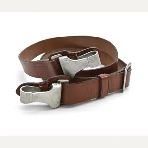 Wehrmacht Brown Leather Cross Strap