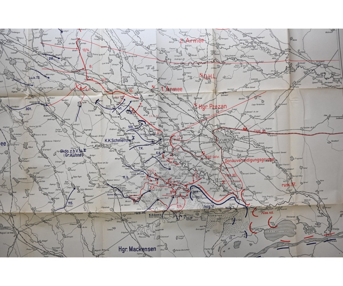 WW1 'Slacht am Argesul Dec.1916' Map — image 5
