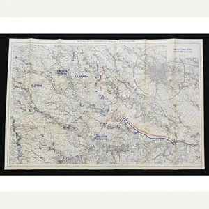 Large WW1 'Slacht am Argesul Dec.1916' Map