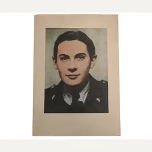 Large Panzer Soldier Colourized Portrait