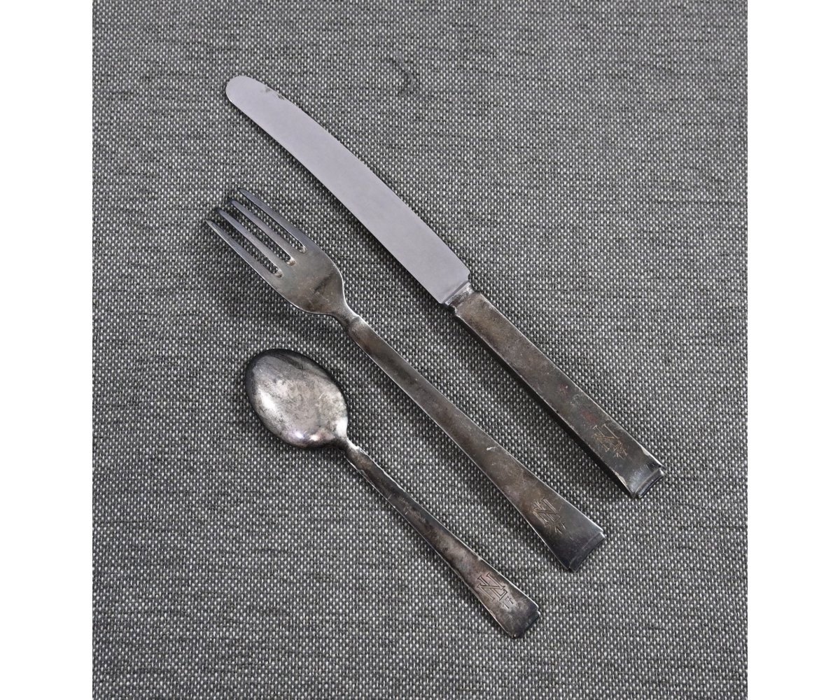 Unit Marked Silver Plated Luftwaffe Cutlery — image 6