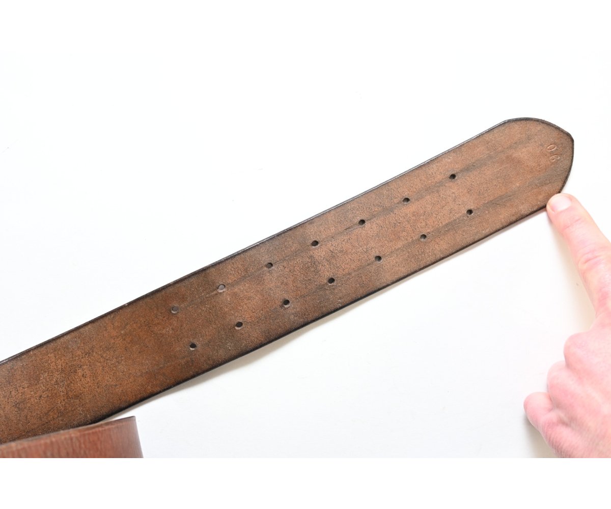 Top! Brown Leather WH Officer's Belt — image 5