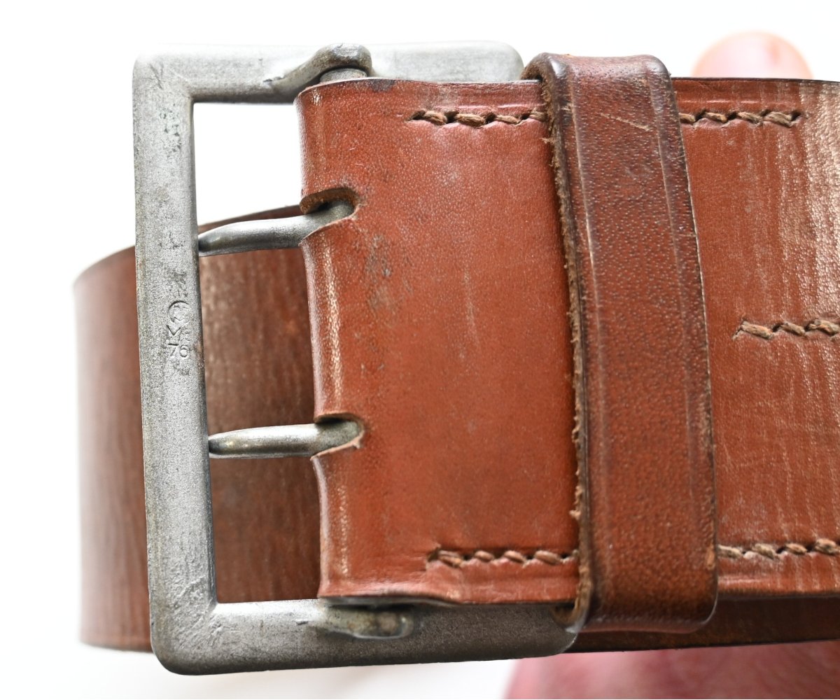 Top! Brown Leather WH Officer's Belt — image 7
