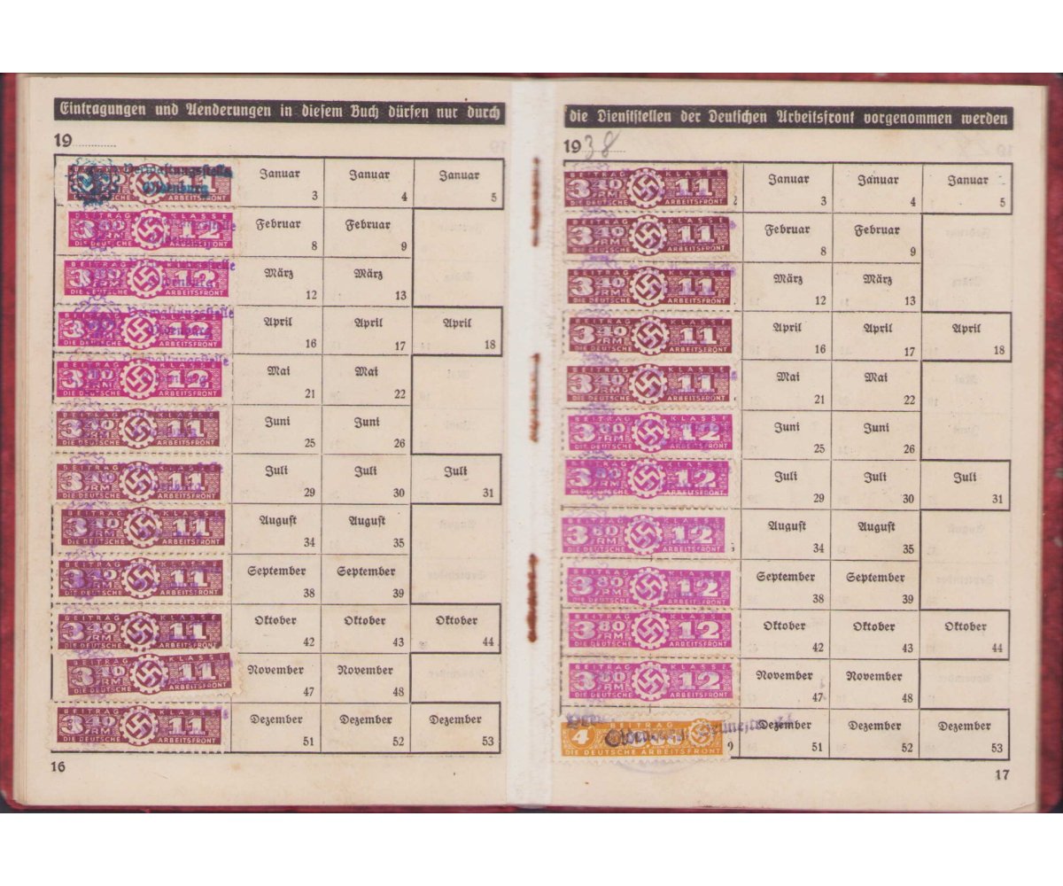 DAF Mitgliedsbuch 1935/1945 — image 6