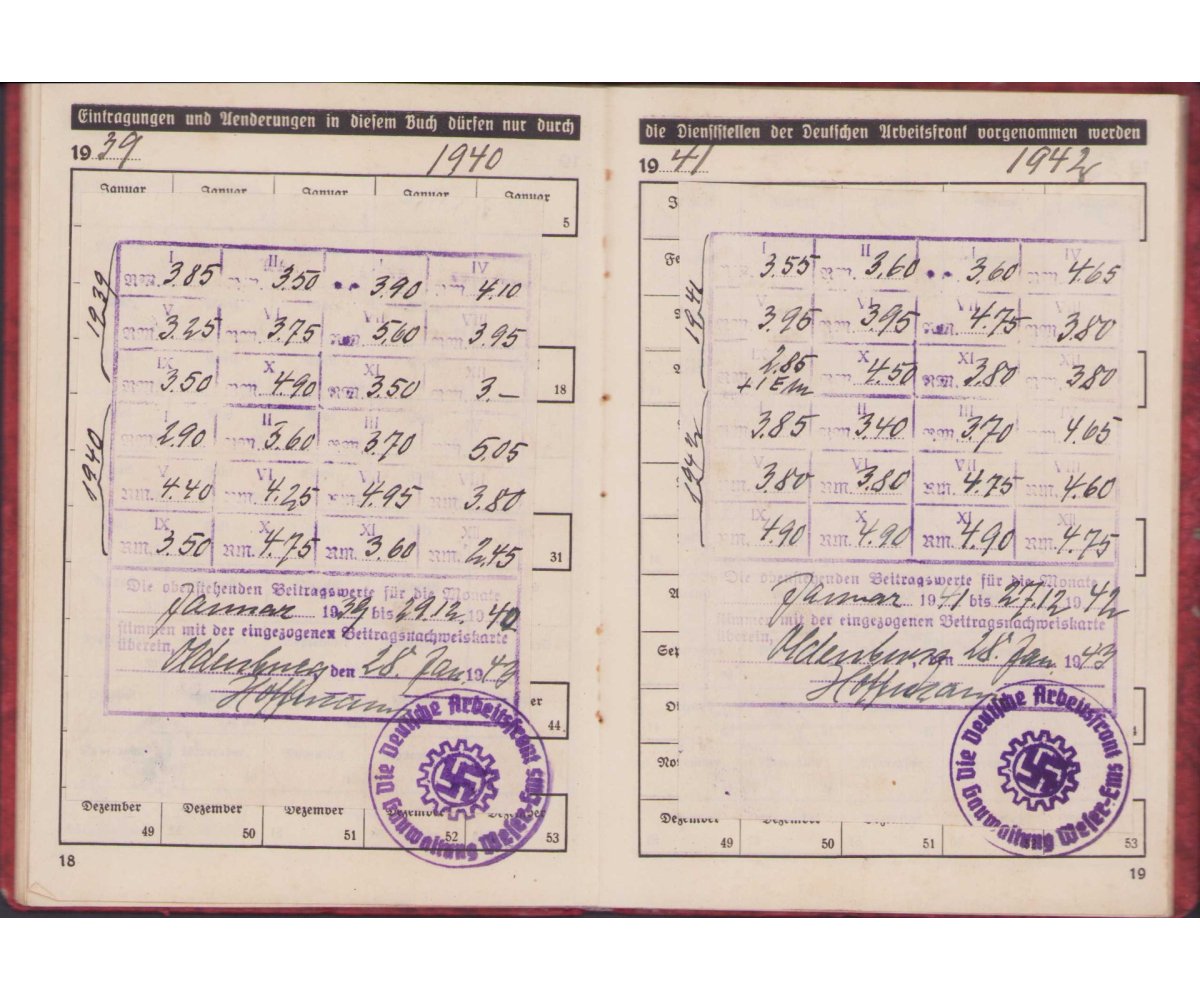 DAF Mitgliedsbuch 1935/1945 — image 7