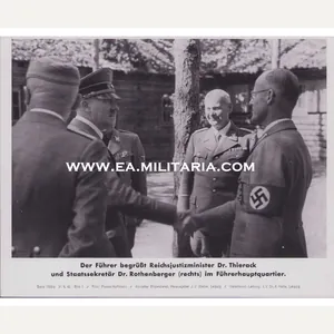Der Führer & Reichsjustizminister Thierack Bilderkasten Press Photo