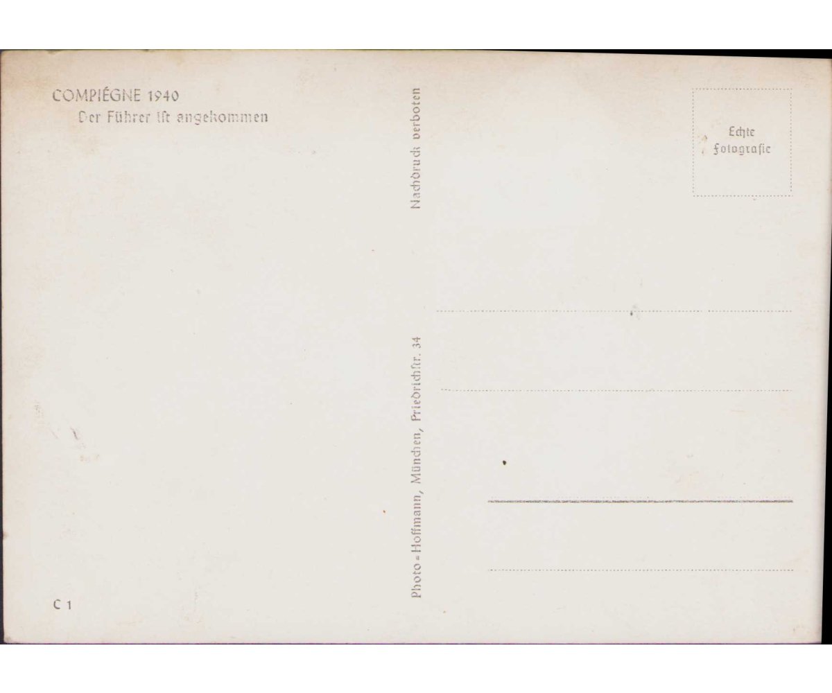 Compiégne 1940 Postcard — image 2