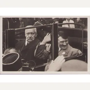 von Hindenburg & Hitler Postcard