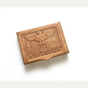 Handcarved 'Minsk 1944' Cigarette Box