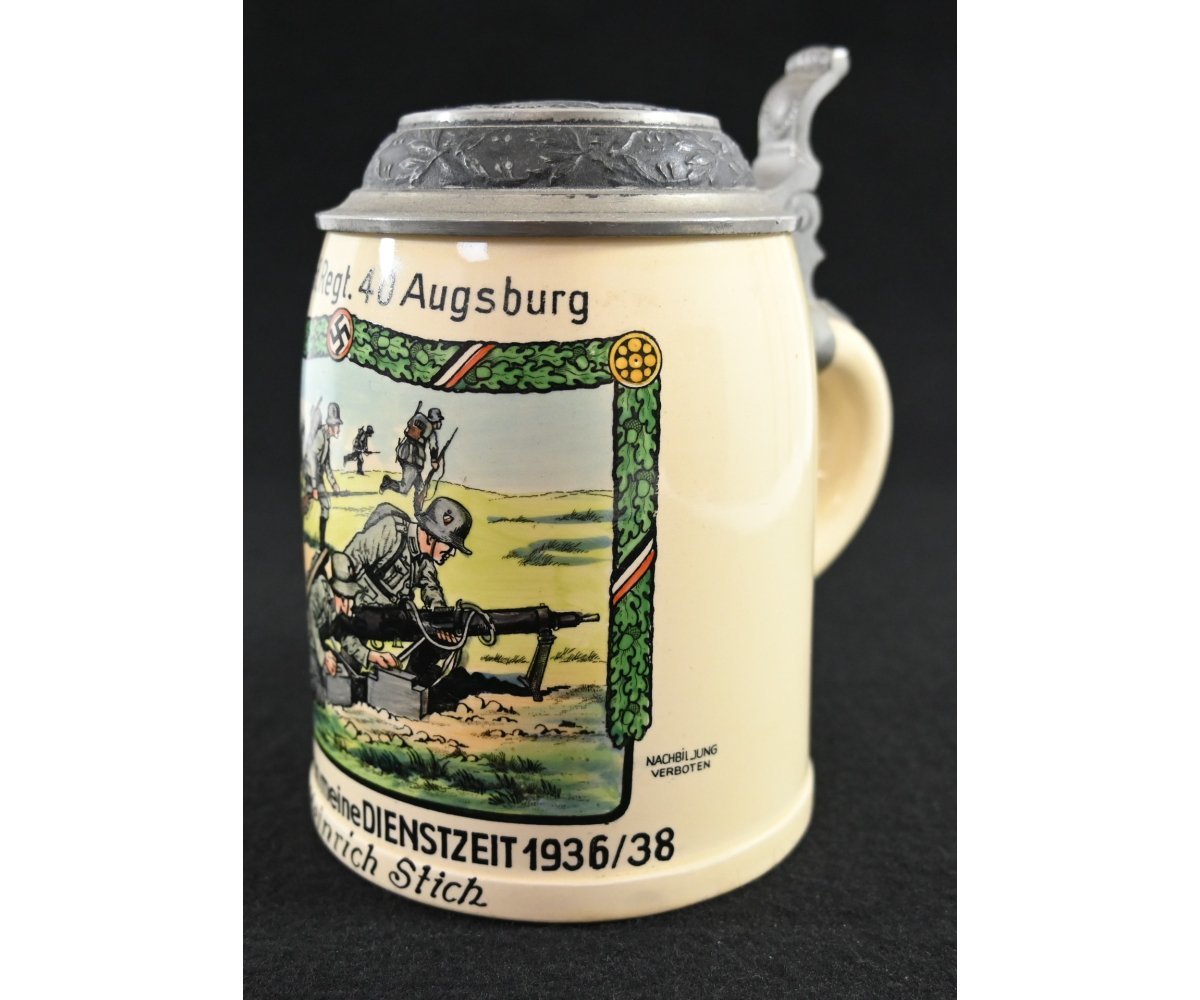 Inf.Rgt.40 Augsburg Beer Stein — image 5