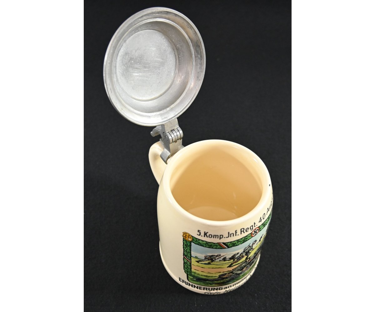 Inf.Rgt.40 Augsburg Beer Stein — image 9