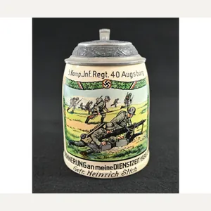 Inf.Rgt.40 Augsburg Beer Stein