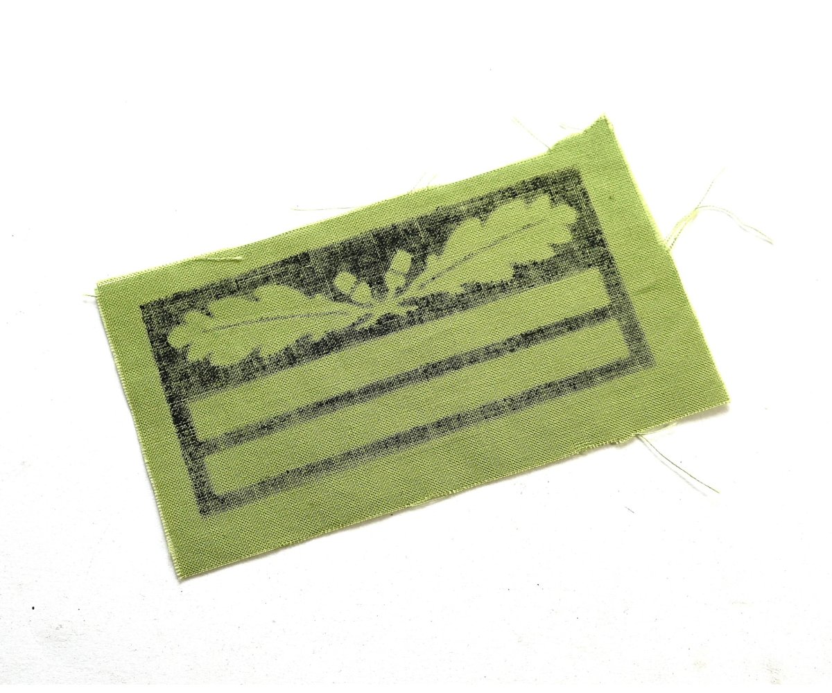 Waffen-ss (Obersturmführer) / Heer Camo Rank Sleeve Badge — image 3