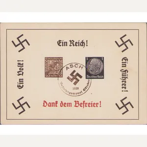 'Dank dem Befreier!' Postcard
