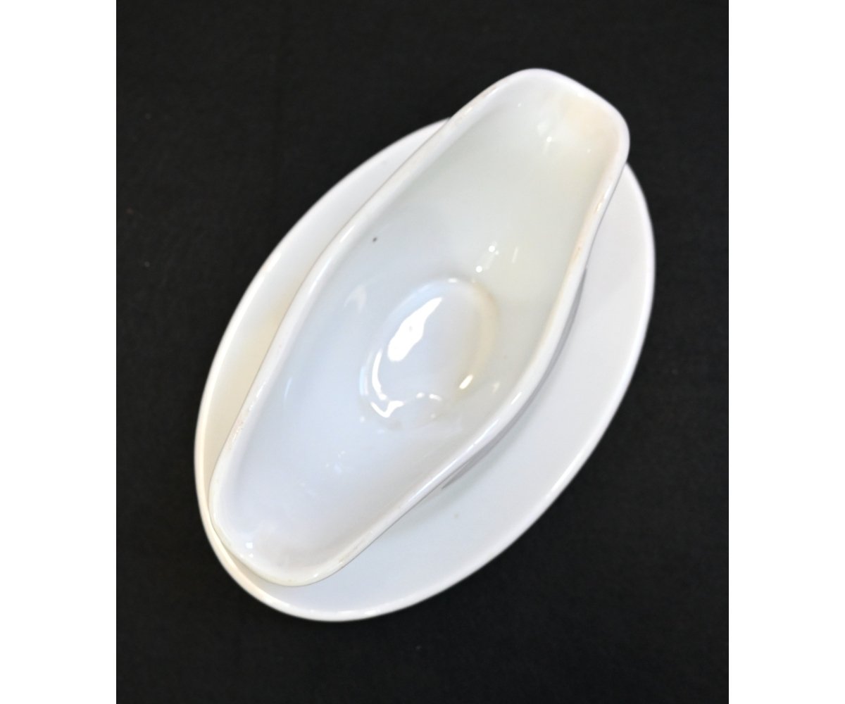 Rare! Small Kriegsmarine Porcelain Gravy Boat (Jäger, 1942) — image 3