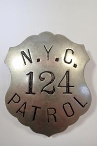 124 Patrol NEW YORK CITY Obsolete Police Badge -