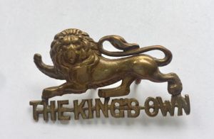 O.R.'s The King's Own Cap/Collar Badge. Post 1902.