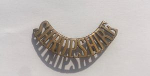 SHROPSHIRE Light Infantry Metal Shoulder Title