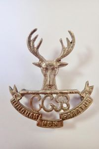 CCB Ceylon Cadet Battalion British Colonial Cap Badge Badge