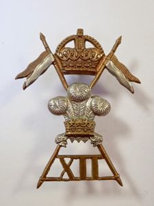 12th Lancers Cap/Lapel Badge