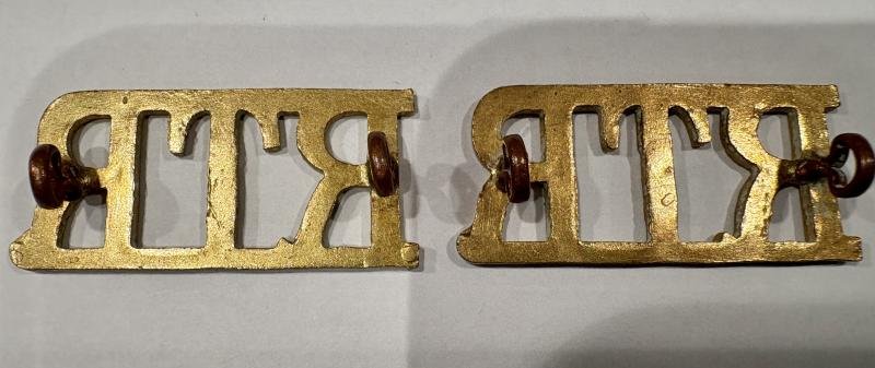 A Pair of RTR larger metal shoulder titles — image 2