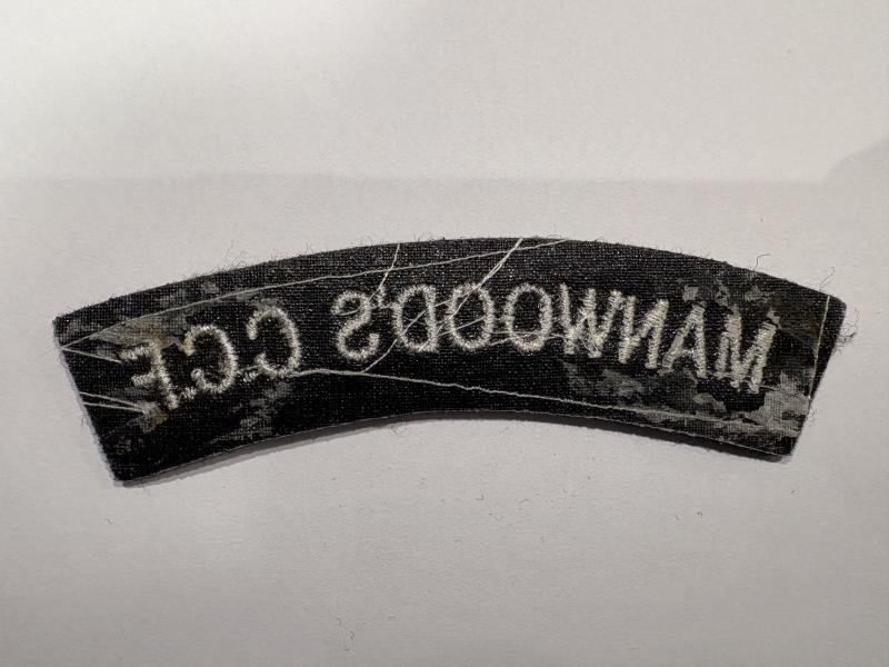 Manwood's CCF cloth shoulder title — image 2