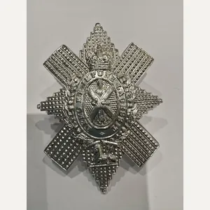 BLACK WATCH badge. Anodised/Staybrite