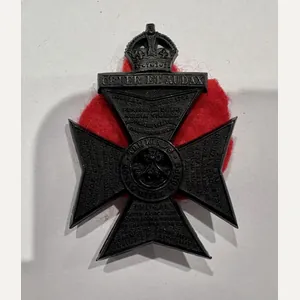 The King's Royal Rifle Corps Plastic Economy Cap Badge