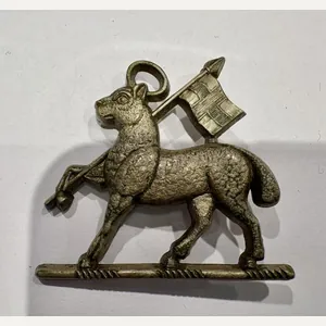 Plastic Economy Cap Badge. Royal West Surrey