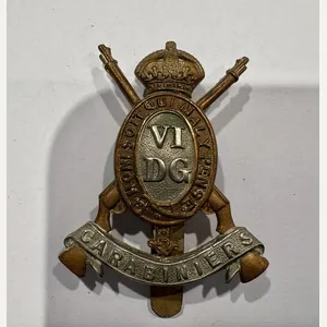 6th Dragoon Guards Carabiniers. WW1 OR's Cap Badge