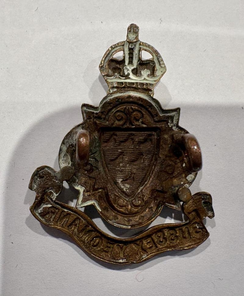 Sussex Yeomany Cap Badge with Loops — image 2