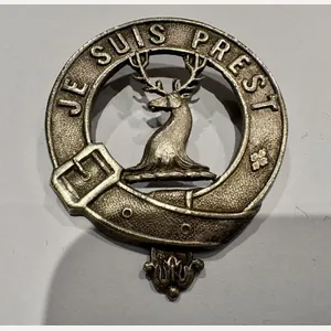 Lovat Scouts Yeomanry Officer's service cap badge.