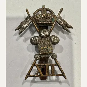 12th Royal Lancers OR's cap badge