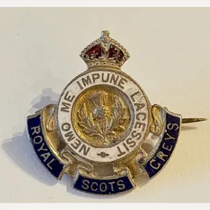 Royal Scots Greys Gilded Enamel