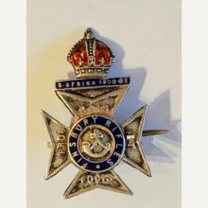Finsbury Rifles Sterling Silver Sweetheart Brooch