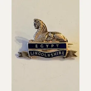 Lincolnshire silver & enamel Sweetheart Brooch