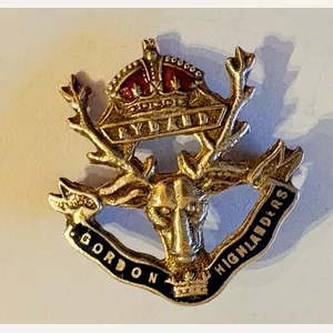 Gordon Highlanders Sweetheart Badge. C. WW1