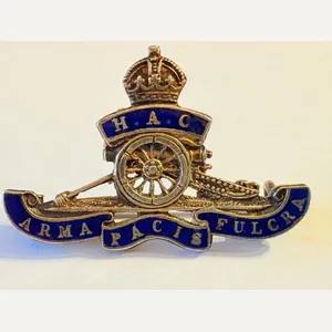 H.A.C. Honorable Artillery Company Silver Sweetheart Brooch