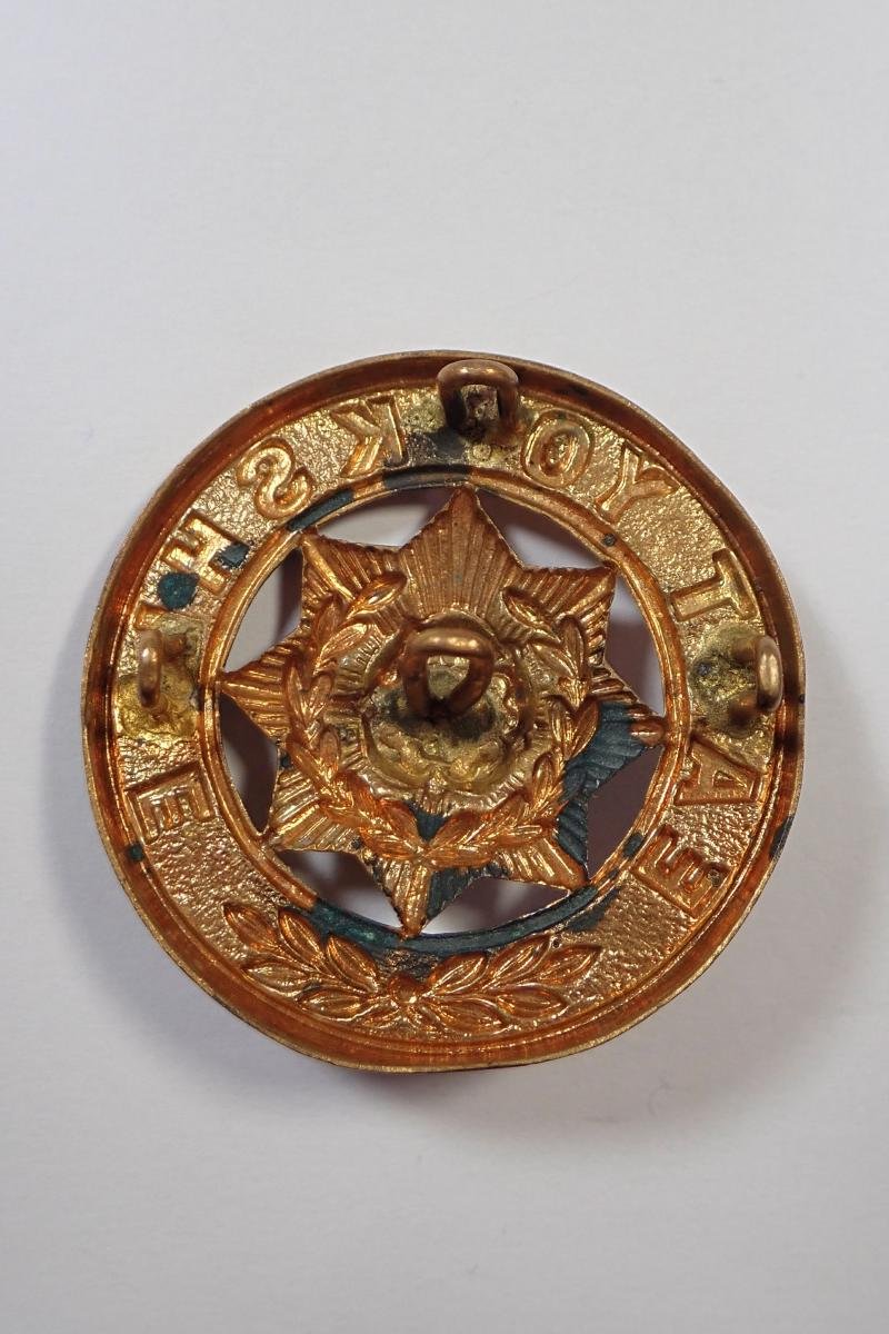East Yorkshire Regiment Pre 1913 Helmet Plate Centre. — image 2