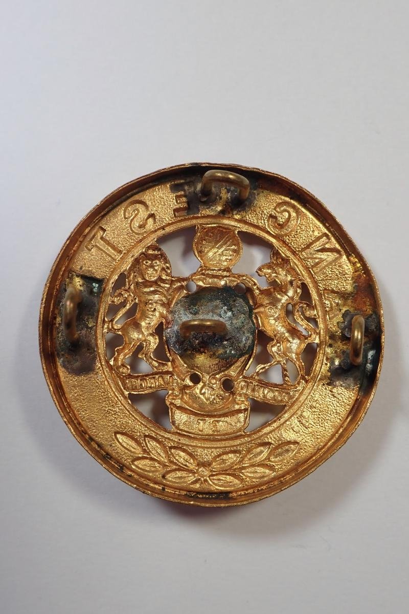 Manchester Regiment Pre 1913 Helmet Plate Centre. — image 2