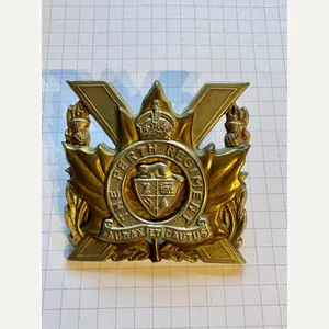 Canadian Cap Badge. The Perth Regiment K.C. Scully